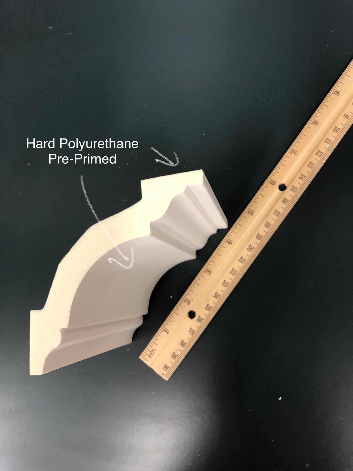 Crown - Classic Coving measured by a ruler