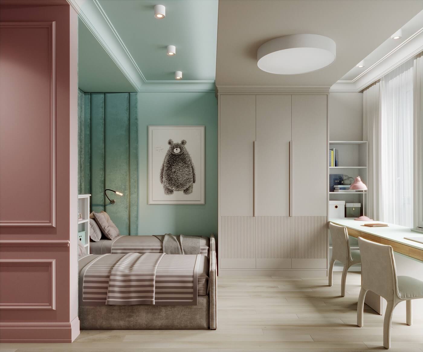 MD105 - Modern Coving in child's bedroom