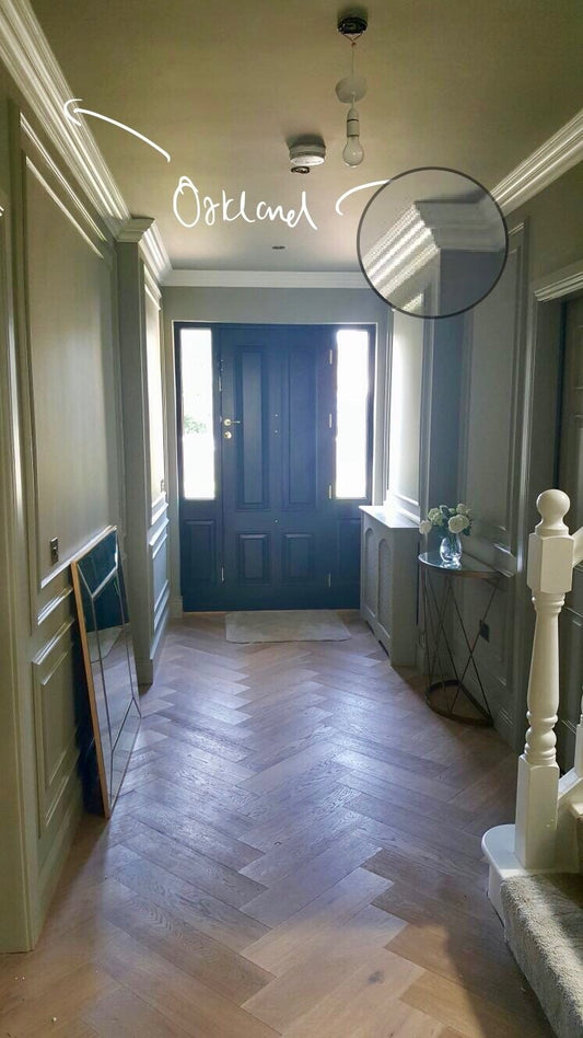 Oakland - Modern Coving in a hallway