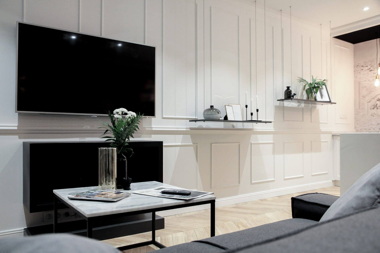 Tulip - Dado Rail being used in an apartment