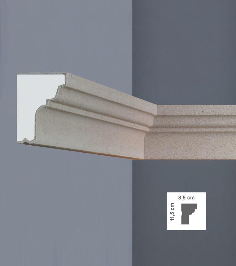 BF9010 - Exterior Moulding with 11.5cm height and 8.5cm width