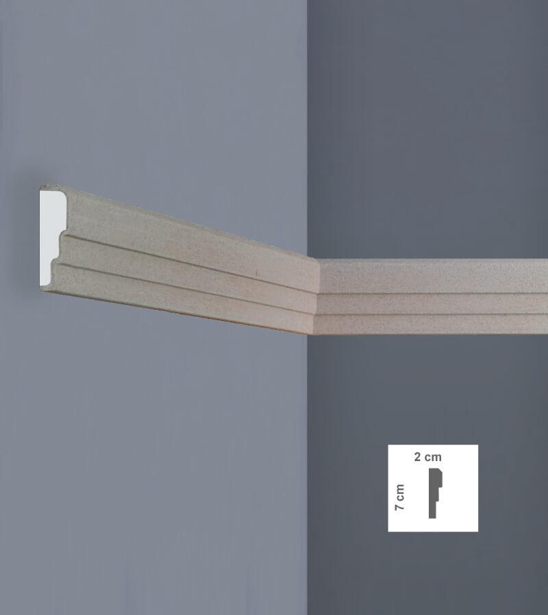 BM9002 - Exterior Moulding with 7cm height and 2cm width