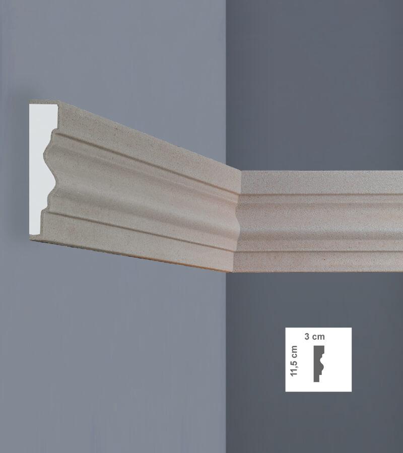 BM9012 - Exterior Moulding with 11.5cm height and 3cm width
