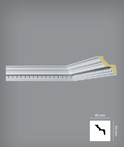Graphic showing Dental - Classic Coving's height and depth of 85mm