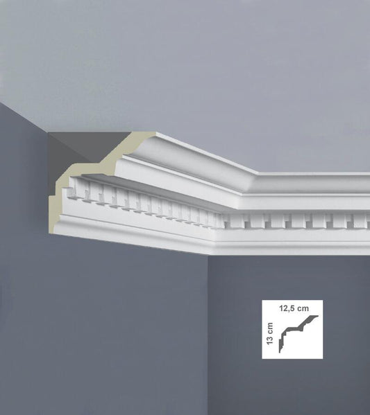 Graphic of Dental (Large) - Classic Coving's 13cm height and 12.5cm depth